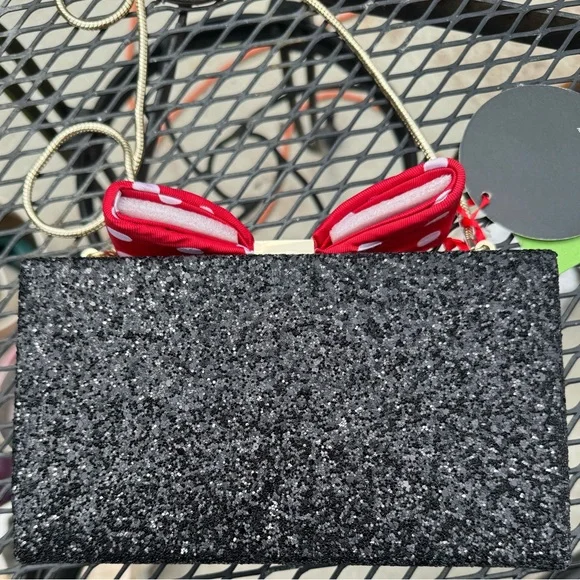 Kate Spade Minnie Mouse Glitter Clasp Clutch - Picture 3 of 7